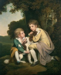 Thomas y Joseph Pickford de niños, c.1777-9